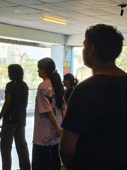 A student observes an instructor during an SDDP class. Learning is about watching, listening, and then doing.