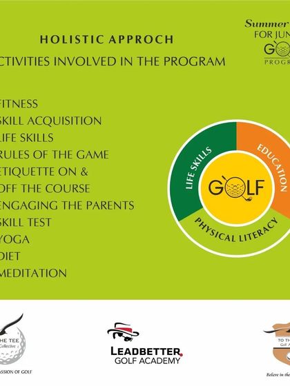 We take a holistic approach in our junior programs, incorporating fitness, life skills, rules of the game, etiquette, yoga, diet, and meditation.