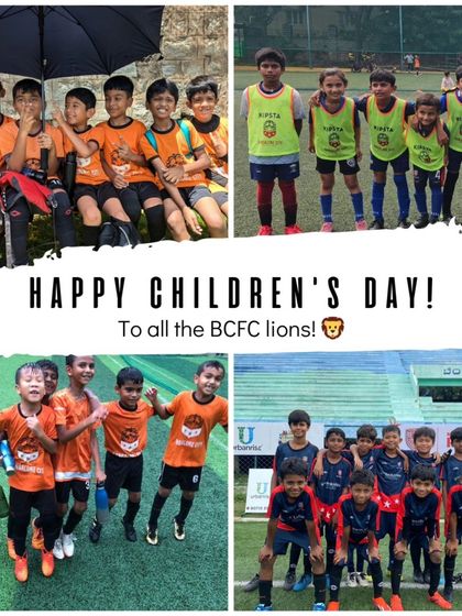 Happy Children's Day to all our Lions! This collage captures the joy, energy, and smiles that our young players bring to the pitch every single day.