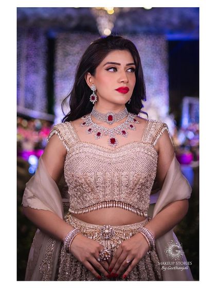 Geethanjali Venkatesh - Special Occasion Makeup Regal Reception & Sangeet Glam photo 11