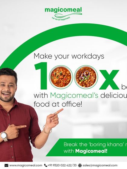 I can make your workdays 100 times better with delicious food at the office. It's time to break the 'boring khana' routine and enjoy meals you actually look forward to.