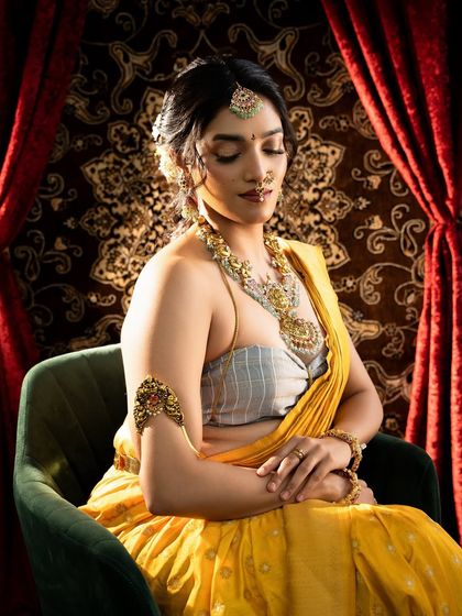 Thesparklebox - Occasion Wear Jewellery Rental Vibrant Kempu & Antique Sets photo 21