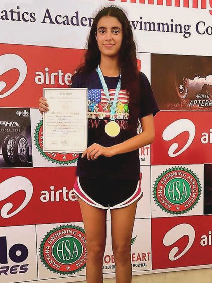 Congratulations to Veera Prathambir for winning gold in the 50m Freestyle at the Senior State meet. She also broke the 30-second barrier for the first time, a huge milestone for any sprinter.