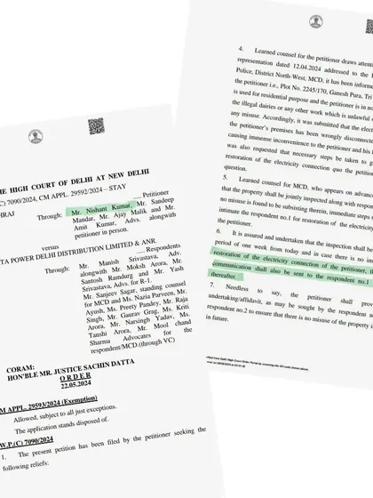 One against all is a challenge I welcome. This court order directs the immediate restoration of an electricity connection, showcasing my ability to secure urgent relief for my clients.