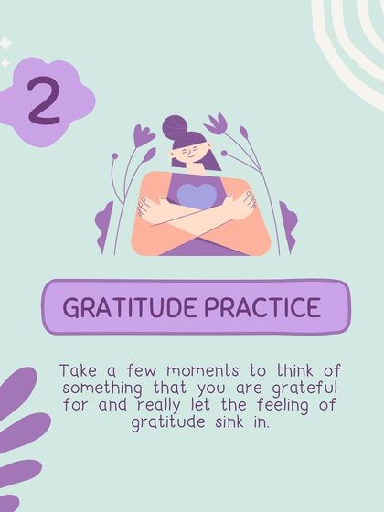 A duplicate image explaining the practice of gratitude.
