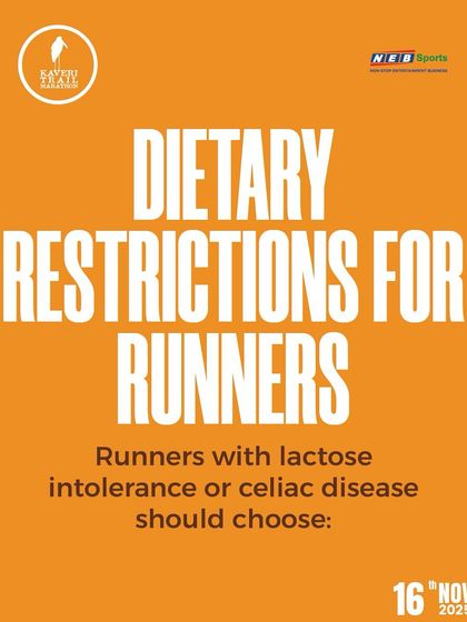 We provide information on dietary restrictions for runners, ensuring everyone can fuel their race safely and effectively.