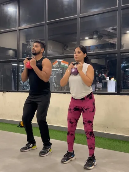 Goblet squats are a key part of our leg workouts. They are great for teaching proper squat form while building strength in the legs and core.