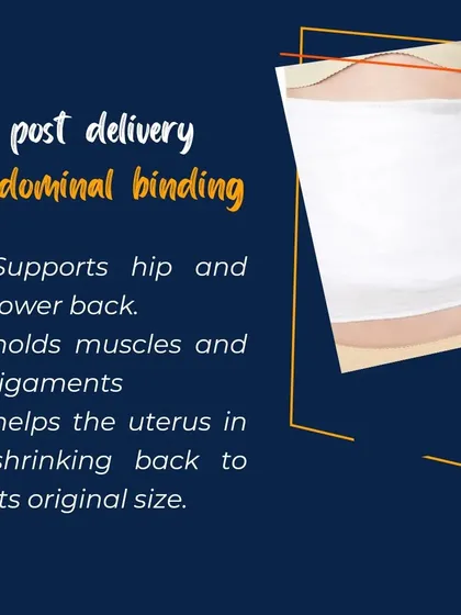We practice traditional post-delivery abdominal binding, a time-tested technique to provide essential support. This gentle wrapping helps stabilize the hips and lower back, holds muscles and ligaments as they heal, and aids the uterus in shrinking back to its original size.
