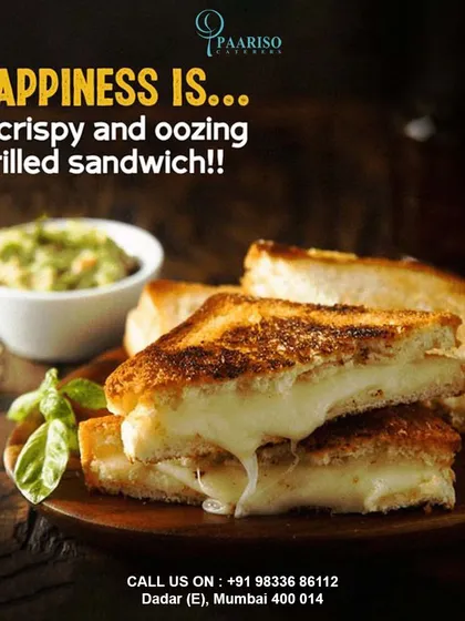 Happiness is a crispy and oozing grilled cheese sandwich. We offer comforting and casual options perfect for corporate lunches or relaxed events.