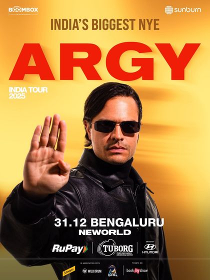 The poster for India's Biggest NYE with Argy, the announcement that started the madness.