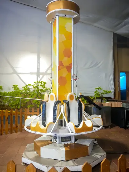 We can even bring amusement park rides to your party, like this drop tower ride, for an extra level of thrill and excitement.