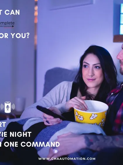 Our goal is to make your downtime effortless. Settle in for a movie night with your loved ones, knowing that the perfect viewing environment is just a single voice command or tap away.