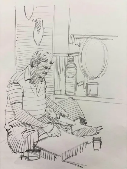 A collection of my figure drawing demonstrations from online classes and practice sessions. Each sketch is an opportunity to study the human form, capturing different poses, gestures, and scenes from daily life.