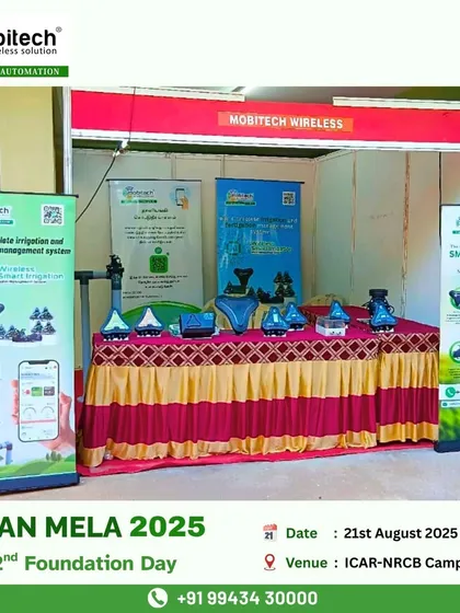 Our team at the Kisan Mela 2025, hosted by the ICAR-National Research Centre for Banana in Trichy.