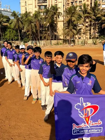 The U-10 Purple Team, our youngest group of players, excited to participate in their first PTPL.