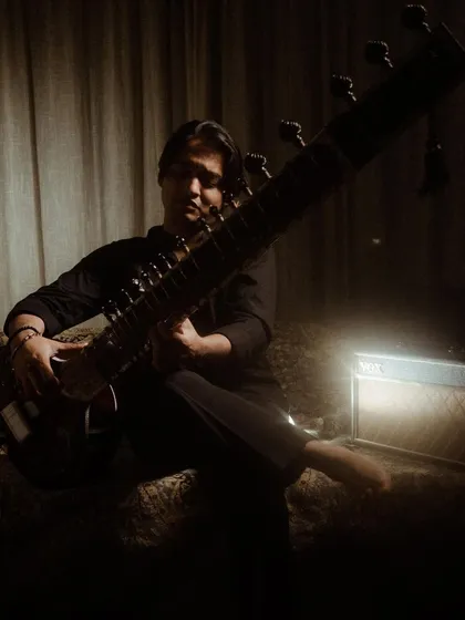 A behind-the-scenes shot from a video shoot. This photo captures the quiet, moody atmosphere we tried to create.