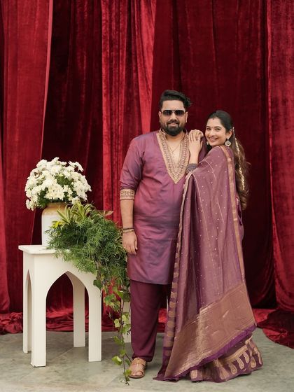 Arulaa by Rashmi Anoop Rao - Men's Custom Formal & Wedding Wear Coordinated Couple & Family Outfits photo 3