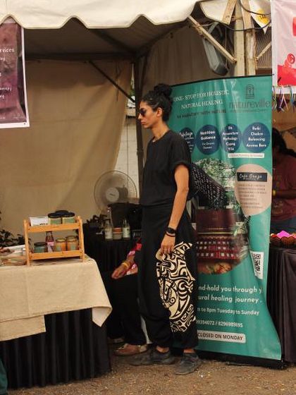 A candid moment at our stall during the Maya Bazaar event. These events are a great opportunity to showcase our range of healthy products and talk to people about the benefits of a plant-based lifestyle.