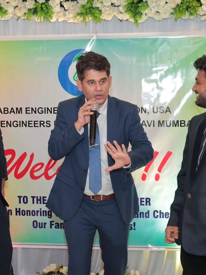 An interactive moment on stage with company employees. Even in a formal setting, I find opportunities to connect with the audience and create a more personal experience.