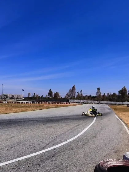 A duplicate shot of a driver during a pre-season test.