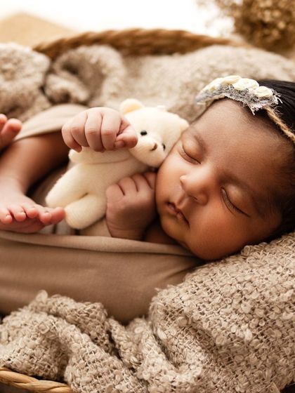 Adding a tiny teddy bear friend for an extra touch of sweetness.