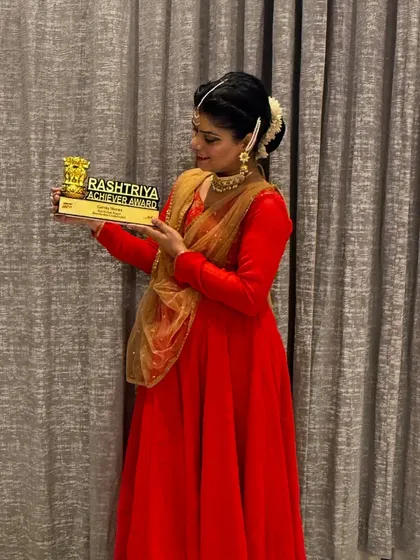 I am deeply humbled and grateful to have received the Rashtriya Achiever Award for my work in Kathak. This recognition fuels my dedication to continue sharing this beautiful art form with the blessings of my gurus.