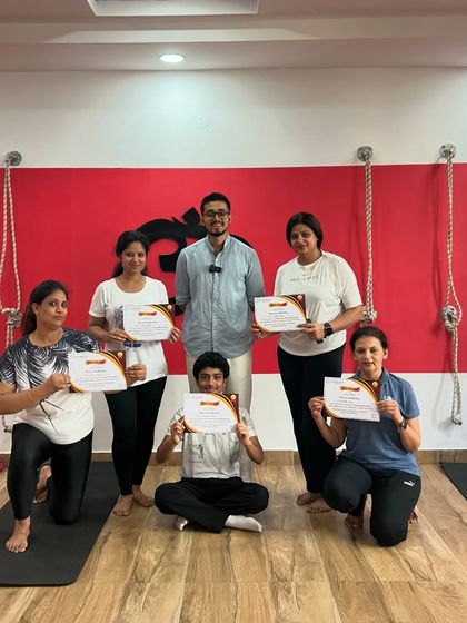 Celebrating the dedication of the wonderful souls who showed up for our first Yoga Day. It was a proud moment to hand out certificates of participation after completing 51 Surya Namaskars together.