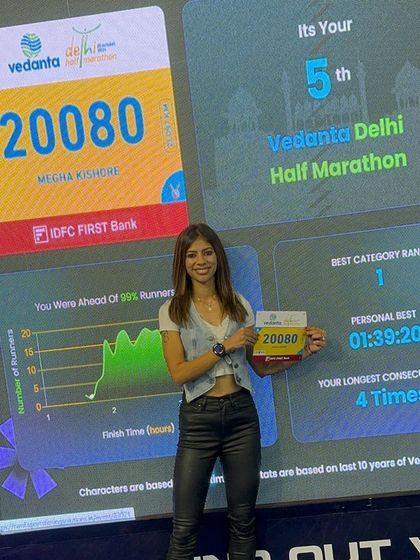 Another shot from the VDHM expo. Seeing my name and bib number up there is a powerful reminder of what I've accomplished and what I'm still chasing.