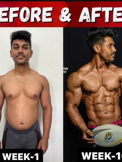 A 16-week journey combining an off-season bulk with a cutting prep. This client built significant muscle mass and then dieted down to reveal a shredded physique.