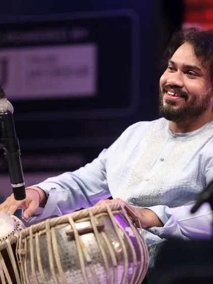 More pictures from my recent Tabla solo performance in Pune at the Swarzankar Music Festival. The city's knowledgeable audience always makes performing here a special experience.