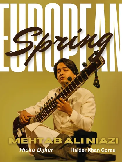 The official cover for my album, "European Spring". This project is a collection of melodies and moods from my travels, blending Hindustani ragas with the atmosphere of Europe, featuring collaborations with incredible artists.