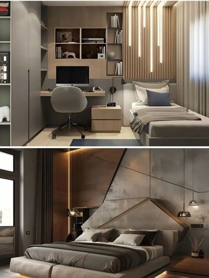 Home Interior - Bedroom & Wardrobe Design Modern Master Bedrooms photo 17