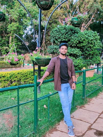 Enjoying the lush greenery of one of Bengaluru's famous gardens.