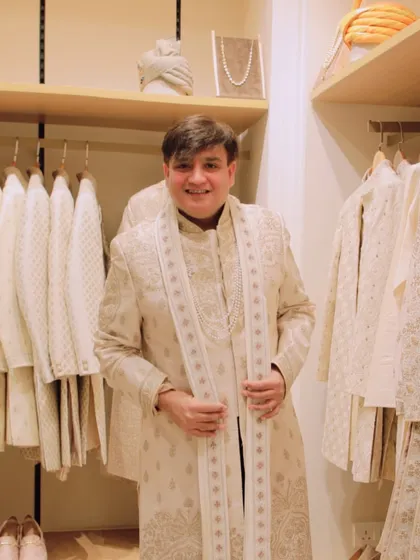 Exploring the 'Baarat' collection by Tasva, a collaboration between couturier Tarun Tahiliani and Aditya Birla Fashion. I specialize in men's wedding styling, helping grooms find ensembles that are both classy and comfortable.