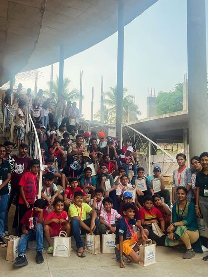 The entire group from our 2024 Summer Camp. It was a memorable experience for us to host such an enthusiastic and curious bunch of kids.