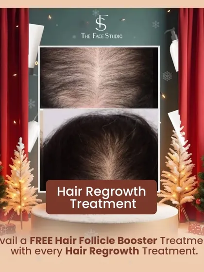 This festive season, give your hair the gift of growth. With every Hair Regrowth Treatment, you can avail a complimentary Hair Follicle Booster session. This is a great way to maximize your results and achieve fuller, healthier hair.