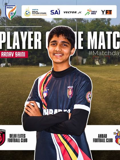 Another Player of the Match award for Arnav Saini after scoring two crucial goals to secure a win on Matchday 4.