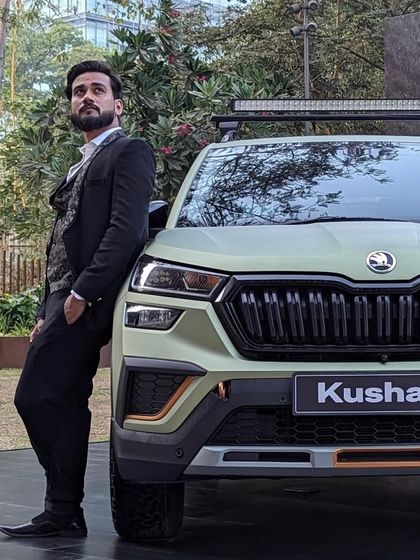 Another shot with the Skoda Kushaq. These events are a great opportunity to blend artistic expression with corporate branding.