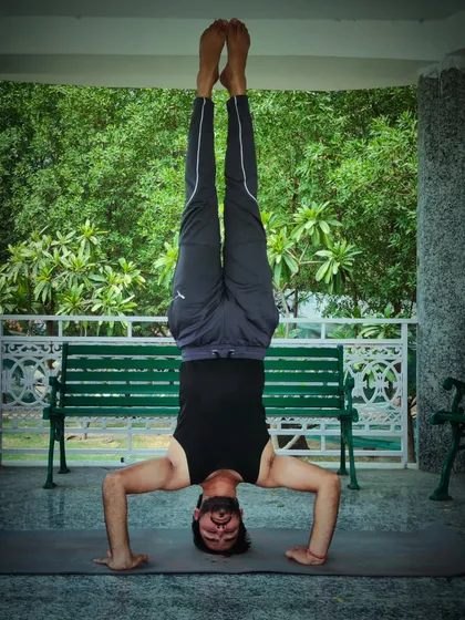 The Salamba Sirsasana 2, or Supported Headstand, is an advanced inversion that I teach to experienced students. It improves blood flow to the brain, can help with insomnia, and builds incredible upper body and core strength.