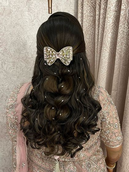 Bhavya Achar - Bridal & Occasion Styling Romantic Open & Half-Up Styles photo 84