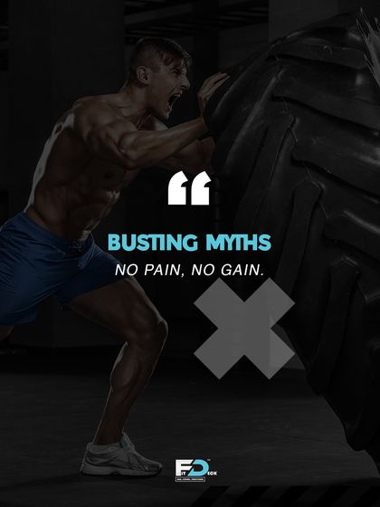 Busting Myths: No pain, no gain. The truth is, pain is a signal to stop. We teach you the difference between muscle soreness (DOMS) and actual pain to ensure you train smart and avoid injury.