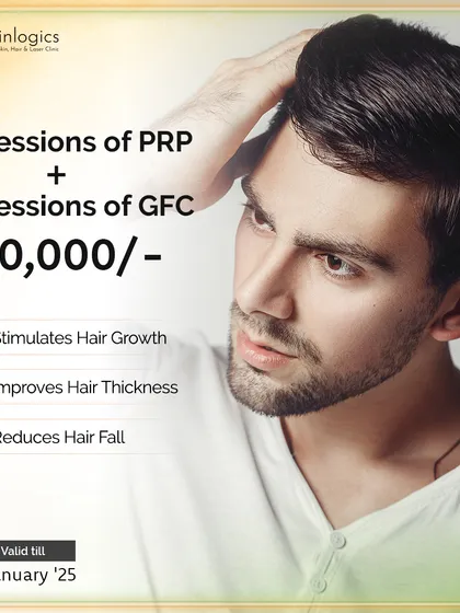 Our Republic Day special includes a combination package of three PRP sessions and three GFC sessions. This is designed for those seeking a comprehensive approach to combat hair loss by stimulating growth and improving hair thickness.