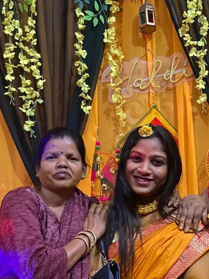 Happy moments from a Haldi function. It makes me so happy to see clients enjoying the space I created for them.