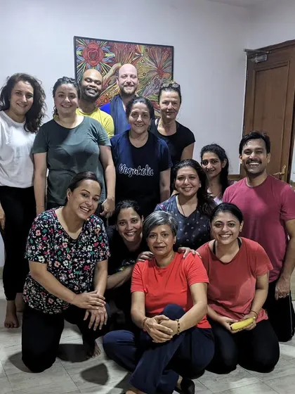 The energy of our community is everything. This moment from International Yoga Day captures the spirit of our sangha: full of smiles, support, and shared gratitude for this beautiful practice.