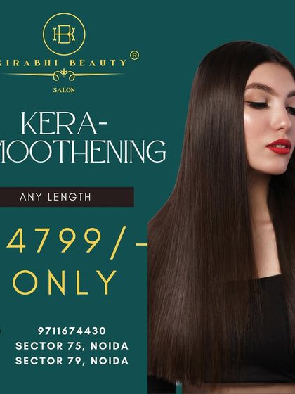 For the ultimate sleek finish, I offer a kera-smoothening treatment. This combines the benefits of keratin with a smoothening process for incredibly straight, shiny, and healthy-feeling hair.