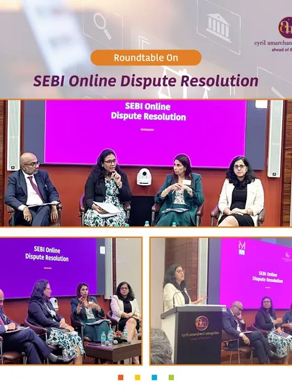 In collaboration with the Mumbai Centre For International Arbitration (MCIA), we hosted a roundtable on SEBI's Online Dispute Resolution framework. This event showcases our expertise at the intersection of capital markets and institutional arbitration, guiding clients through the evolving regulatory landscape.