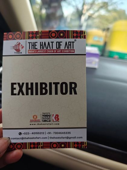 Another shot of my exhibitor pass, a small memento from a great event.