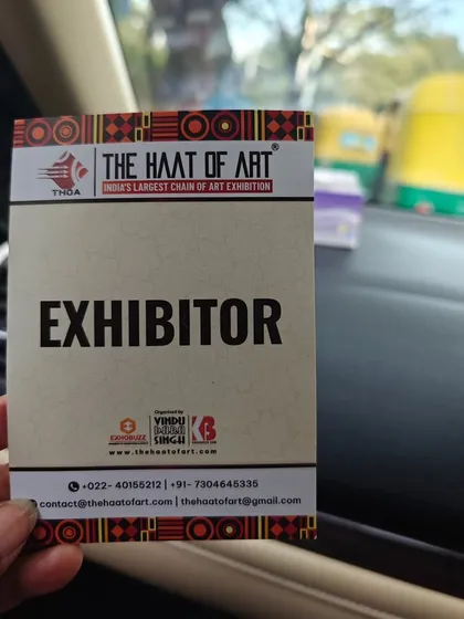 On my way to the Haat of Art exhibition. These events are a culmination of months of hard work and creativity.