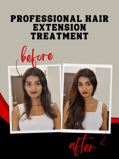 A professional extension treatment that adds volume and soft waves, giving the client a fresh and confident new look.