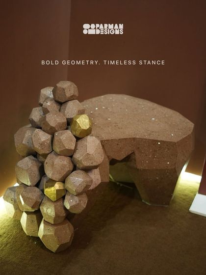 This console, inspired by the raw beauty of rock, brings strength and elegance into any room. The bold geometry and timeless stance shift the energy of the space, making you feel the weight of craftsmanship and the simplicity of nature.